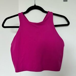 Athleta Conscious Crop Sports Bra Crop Top D-DD Size Small Pink Magenta